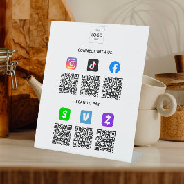 Expositor En L Empresa de código QR múltiple