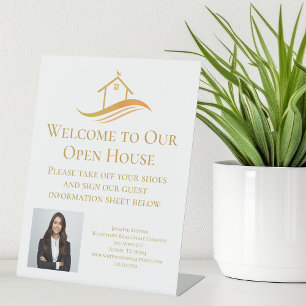 Expositor En L Empresa inmobiliaria personalizado Open House Gold
