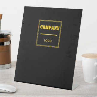 Expositor En L Empresa personalizada negra moderna personalizada