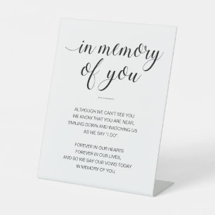 Expositor En L En Memoria De Usted Poem Memorial Boda