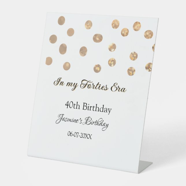 Expositor En L En mis años cuarenta los puntos dorados felices de (Anverso)