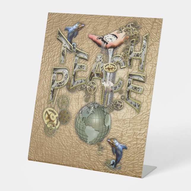 Expositor En L Enseñar a los Navidades de la paz reuniendo regalo (Anverso)