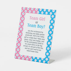 Expositor En L Equipo Chica o Team Boy Polka-Dot