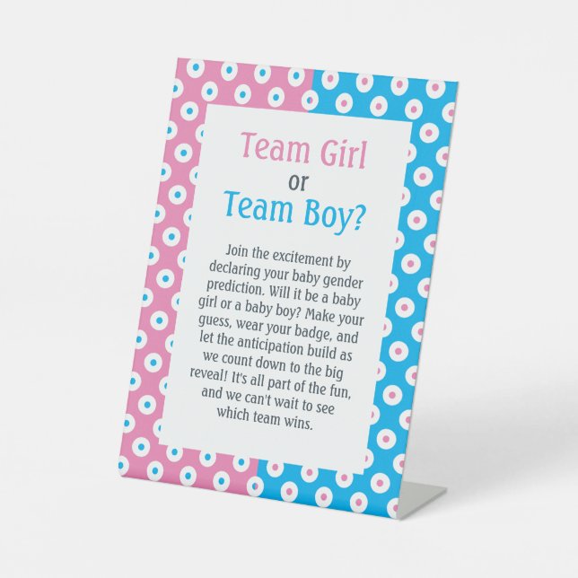 Expositor En L Equipo Chica o Team Boy Polka-Dot (Anverso)