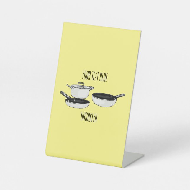 Expositor En L Equipo de cocina ilustracion personalizado (Anverso)