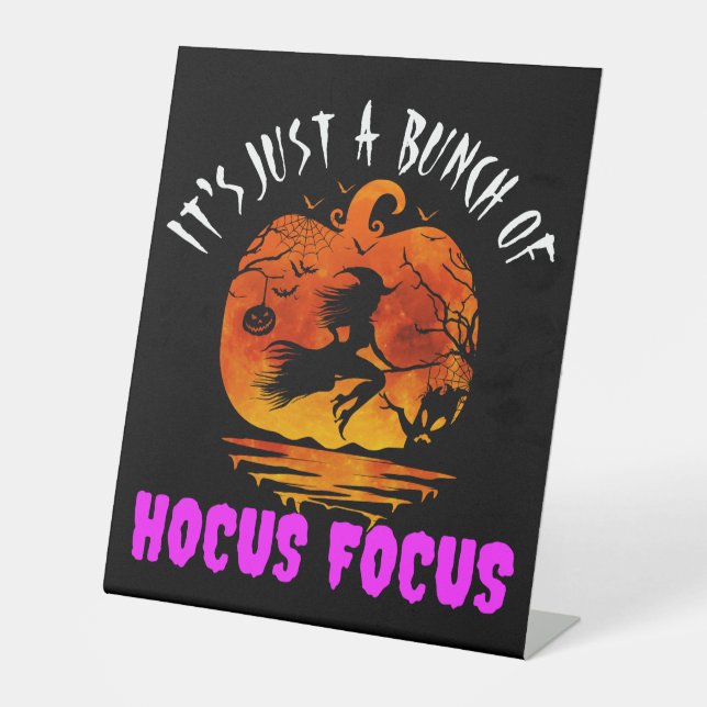 Expositor En L Es sólo un montón de Hocus Pocus Pumpkin Halloween (Anverso)