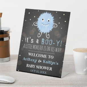 Expositor En L ¡Es un Boo-y! Baby Shower de Little Monster Hallow