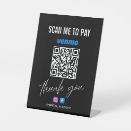 EXPOSITOR EN L ESCALA DE CÓDIGO QR DE VENMO PARA PAGAR GRACIAS NE