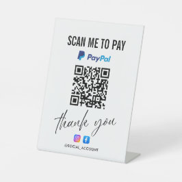 EXPOSITOR EN L ESCÁNEA DE CÓDIGO QR DE PAYPAL PARA PAGAR GRACIAS