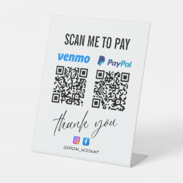 EXPOSITOR EN L ESCÁNEA DE CÓDIGO QR PAYPAL VENMO PARA PAGAR GRACI