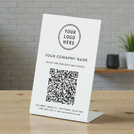 Expositor En L Escanea mi logotipo empresarial Crea tu código QR