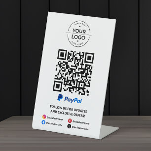 Expositor En L Escanear para pagar código QR de PayPal