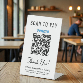 Expositor En L Escanear para pagar código QR de Venmo
