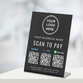 Expositor En L Escanear para pagar códigos QR de Venmo Paypal Cas