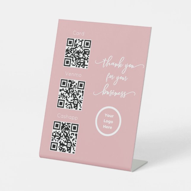 Expositor En L Escanear para pagar el Rótulo sin contacto de códi (Anverso)