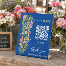 ESCANEAR PARA PAGAR QR Florista Flores Pintadas a 