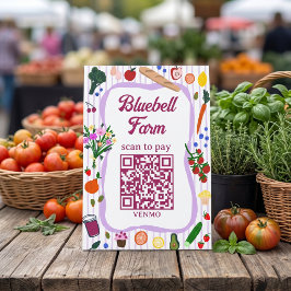 Expositor En L ESCANEAR PARA PAGAR QR Mercado de Agricultores Sta