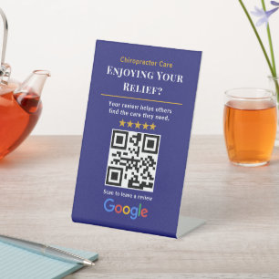 Expositor En L Escanear para revisar código QR   Quiropráctico