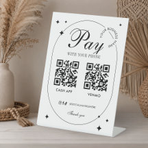 Escaneo Comercial Para Pagar 2 Códigos QR Minimali