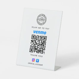 EXPOSITOR EN L ESCANEO DE CÓDIGO QR DE VENMO PARA PAGAR SU NEGOCI