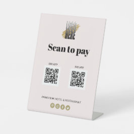 Expositor En L Escaneo de logotipos simples para pagar aplicacion