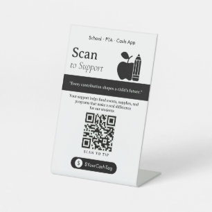 Expositor En L Escaneo neutral al código QR de la punta Signa Pro