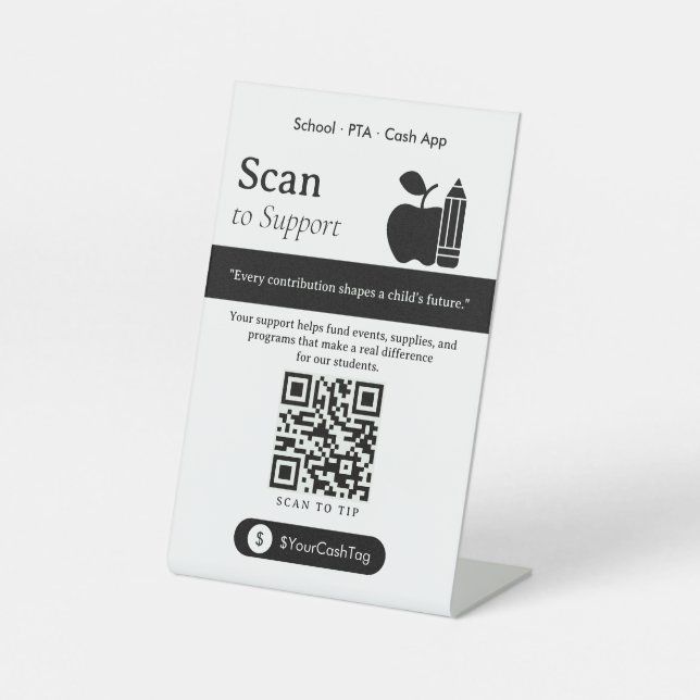 Expositor En L Escaneo neutral al código QR de la punta Signa Pro (Anverso)