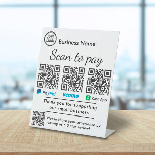 Expositor En L Escáner De Códigos QR Para Pagos Y Revisiones