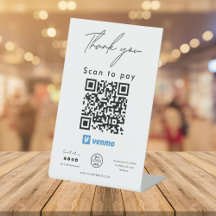 Escáner de logotipo de código QR en Venmo para pag