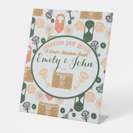 Expositor En L Escape Room Gender Revelar Baby Shower