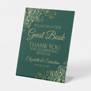 Expositor En L Esmeralda y Oro Por Favor Firme Nuestro Libro de I