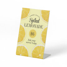 Especial del bar de limonada con licor de verano
