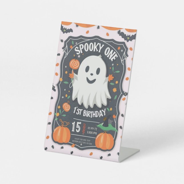 Expositor En L Espeluznante cumpleaños de Halloween 🎃👻 (Anverso)