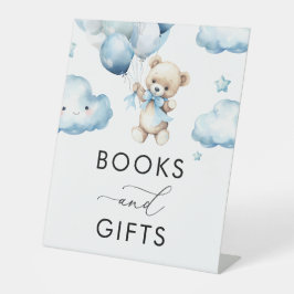Expositor En L espera con teddy bear baby ducha libro y regalos