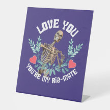 Esqueleto Divertido San Valentín Costilla Compañer