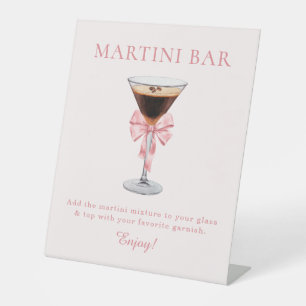 Expositor En L Está atando el Knot Pink Coquette Martini Bar