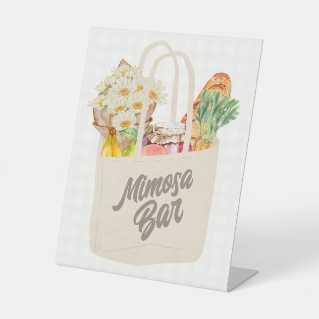 Expositor En L Está fuera del mercado, ducha de novia, bar Mimosa (Anverso)