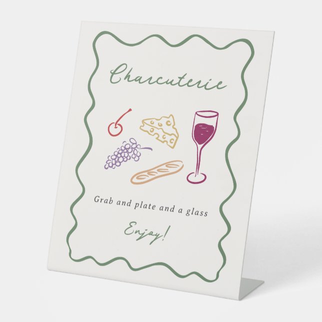 Expositor En L Está fuera del mercado negrita y mano caprichosa (Anverso)