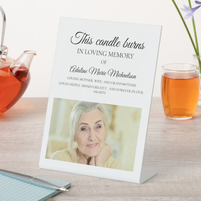 Expositor En L Esta vela quema un Boda de fotos de memoria (In Situ)