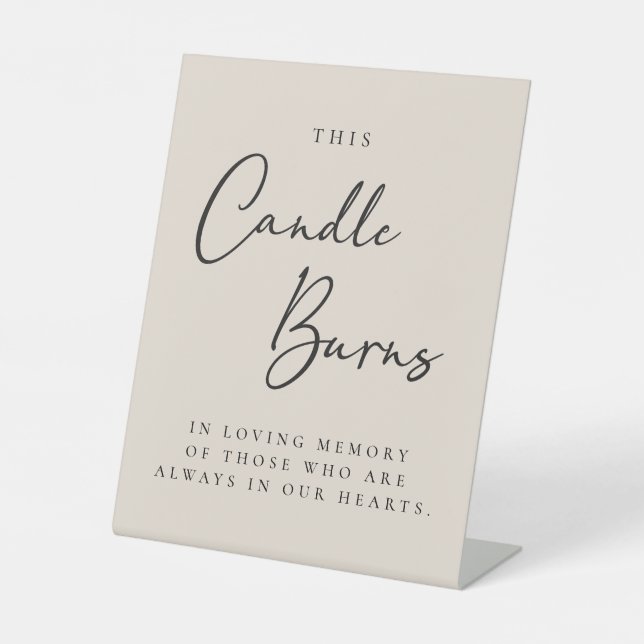 Expositor En L Esta Vela Se Quema En La Memoria Amada. (Anverso)