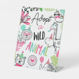 Expositor En L Estación de adopción de animales salvajes