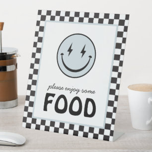 Expositor En L Estación de Alimentos de One Happy Dude Smile Face