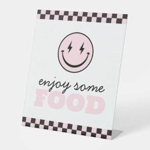 Expositor En L Estación de alimentos One Happy Babe Pink Smile Fa