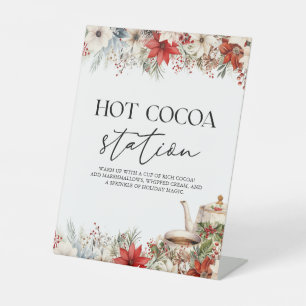Expositor En L Estación de Cacao Caliente Fiesta de Té de Navidad