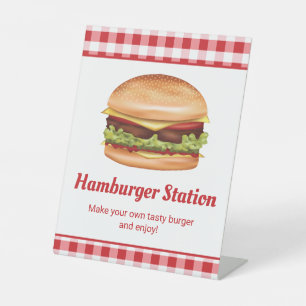 Expositor En L Estación de Hamburguesas Barra de Hamburguesas Cre