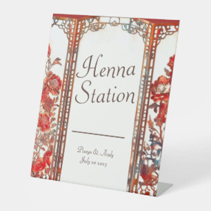 Expositor En L Estación de Henna India Ruby de lujo