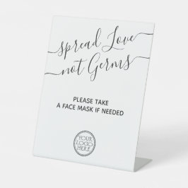 Expositor En L Estación de máscara facial mínima moderna con segu