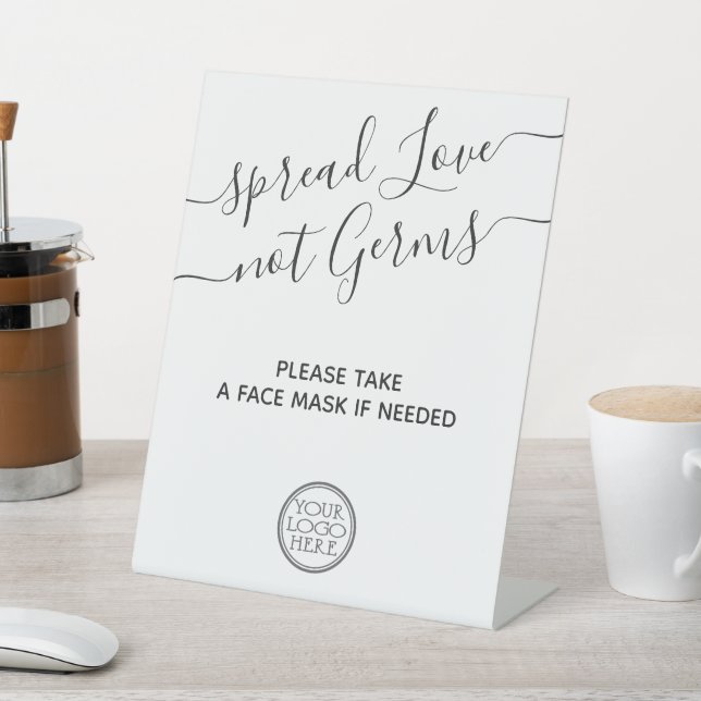 Expositor En L Estación de máscara facial mínima moderna con segu (In Situ)