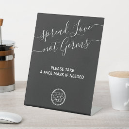 Expositor En L Estación de máscara facial mínima moderna con segu