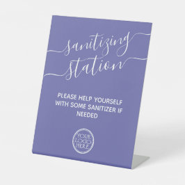 Expositor En L Estación de sanitizado mínima moderna con segurida